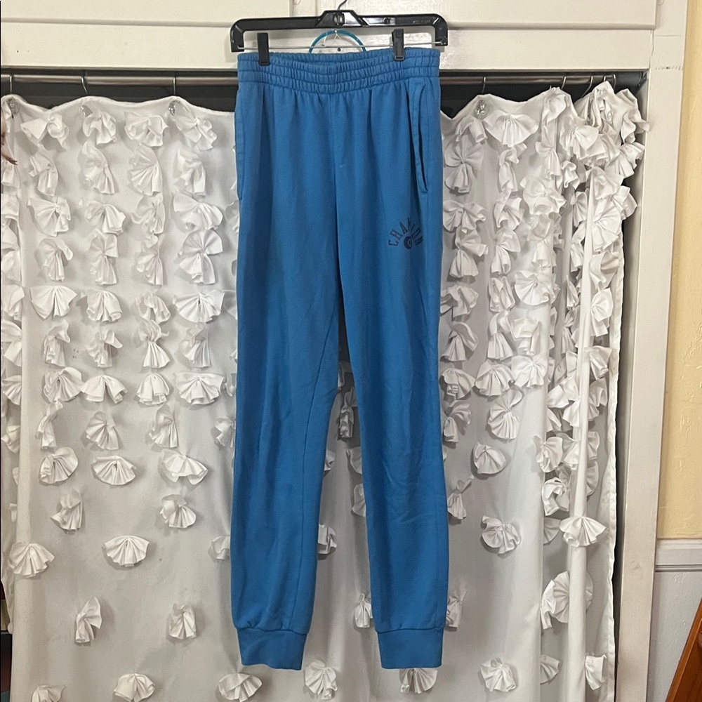 Blue Cuffed Sweatpants